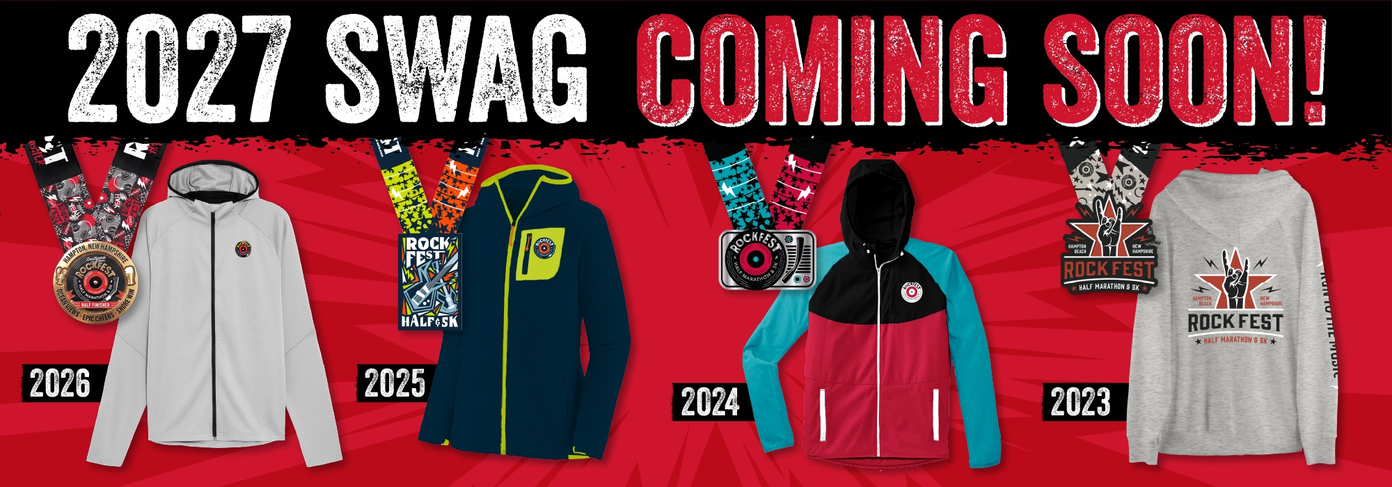 2027 Hampton Rockfest Half Marathon & 5K Swag Coming Soon 2027 Hampton Rockfest Half Marathon & 5K Swag Coming Soon